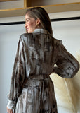 Marble Print Button Shirt