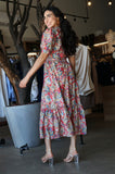 Ruffle Hem Midi Dress