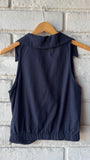 Navy Sleeveles Top