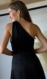 Black Satin Dress