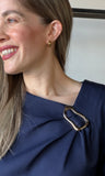 Navy Long Sleeve Blouse
