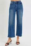 Elastic Band High Rise Crop Wide