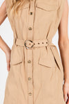 Button Down Mini Dress