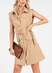 Button Down Mini Dress