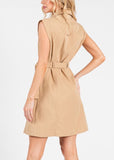 Button Down Mini Dress