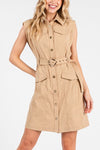 Button Down Mini Dress