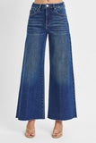 High Rise Ankle Wide Palazzo Jeans