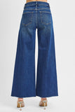 High Rise Ankle Wide Palazzo Jeans