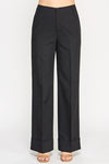 Wide Cuff Hem Straight Pants