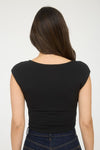 Scoop Neck Sleeveless Knit Crop Top