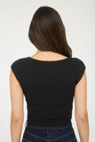 Scoop Neck Sleeveless Knit Crop Top