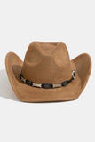 Western Engraved Buckle Belt Cowboy Hat