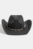 Western Engraved Buckle Belt Cowboy Hat