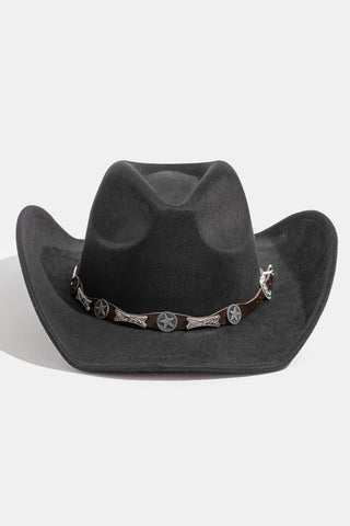 Western Engraved Buckle Belt Cowboy Hat