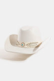 Western Beaded Pattern Band Cowboy Hat