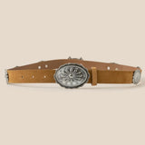 Western Oval Floral Buckle Belt