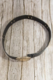Western Large Engraved Oval Buckle Belt