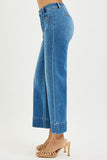 High Rise Crop Wide Front Pocket