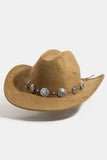 Round Concho Disc Belt Western Hat