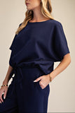 Asymmetrical Hem Adjustable Ties Top
