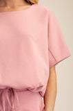 Asymmetrical Hem Adjustable Ties Top