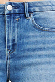 High Rise Cuffed Hem Shorts