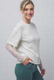 T-shirt W. Lace Sleeves