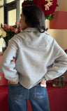 Half Zip Sweatshirt With Funnel Neck