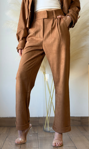 Suede Trouser