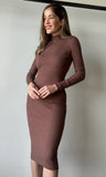 Brown Knit Dress