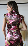 Cap Sleeve Mock Neck Dress