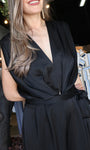 Satin Tie Jumpsuit