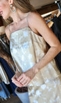 Rhinestone Strap Satin Top
