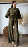 Olive Bottom Pants (Set)