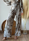 Marble Print Pants