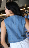 Stretch Denim Vest