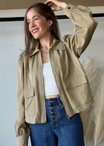 Solid Woven Jacket