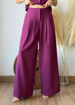 Solid Berry Pants Set