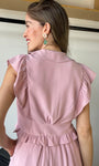 Ruffle Sleeve Blouse
