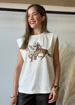 Printed Graphic Shirt With Embroidery