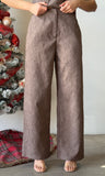 Texture Wrinkle Effect Pants