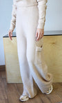 Wool Blend Knit Pants Set