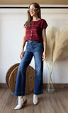 Stripe Button Down Knit Cardigan