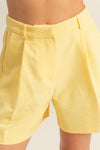 High Waist Pleated Chic Shorts