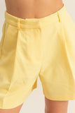 High Waist Pleated Chic Shorts