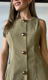 Button Up Mini Dress