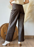 Distressed Pu Pants