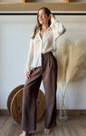 Ivory Crinkle Sheet Shirt