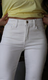 Elastic Band High Rise Crop Straight