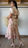 Flower Print Button Dress
